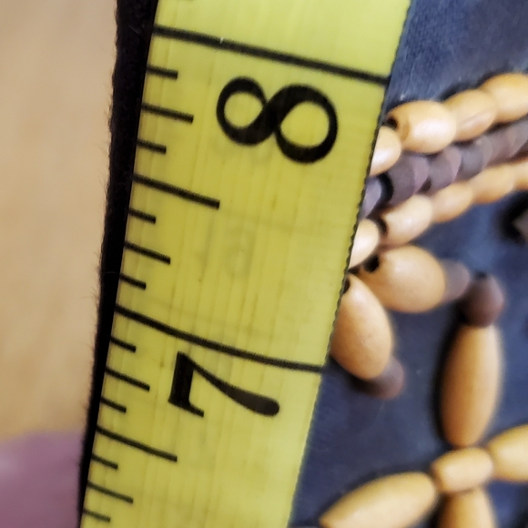 Talbots Bamboo handle, decorated purse / handbag. Vintage but never used NWOT - Picture 3 of 5